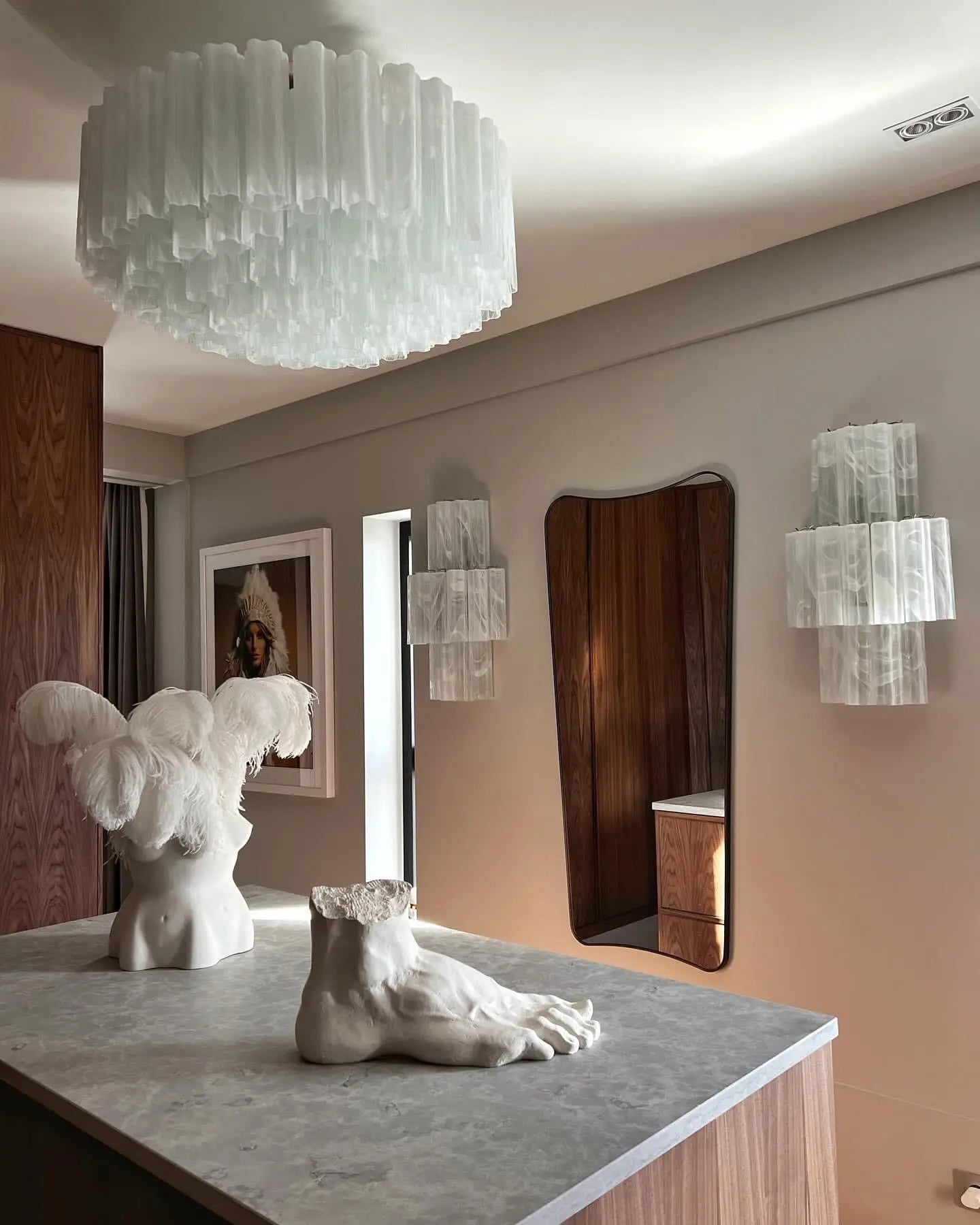 Murano Lysekrone 101 Glassrør Murano Studio