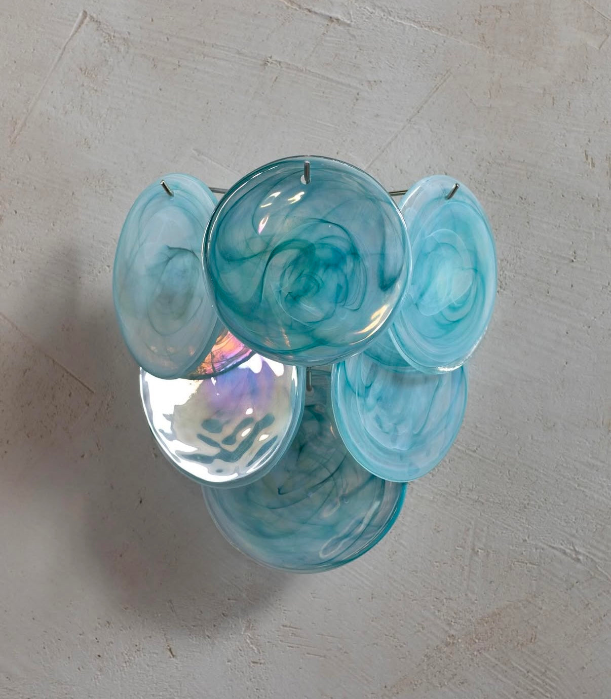 Murano vegglampe Disk 6 glass (2 stk) Murano Studio