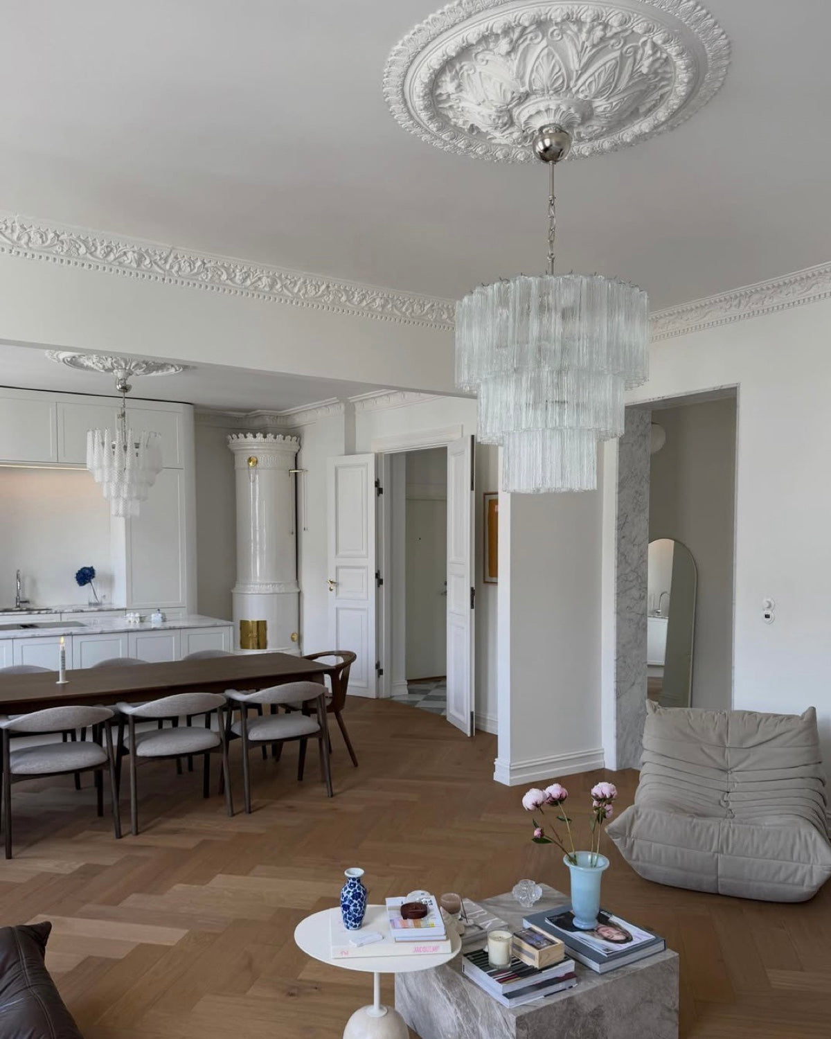 Murano Chandelier 52 Glass Tubes