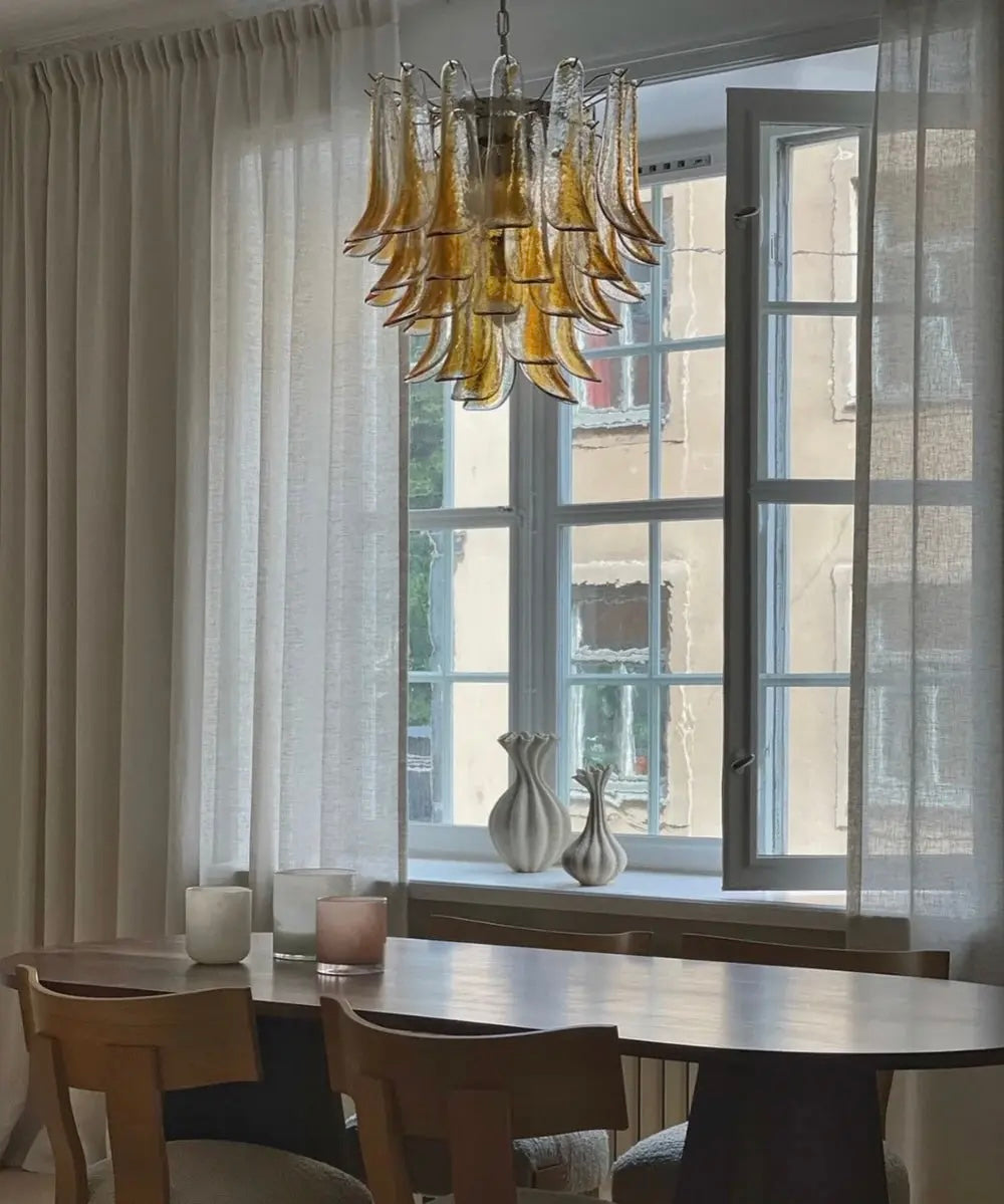 Murano Chandelier Mazzega 53 Glass