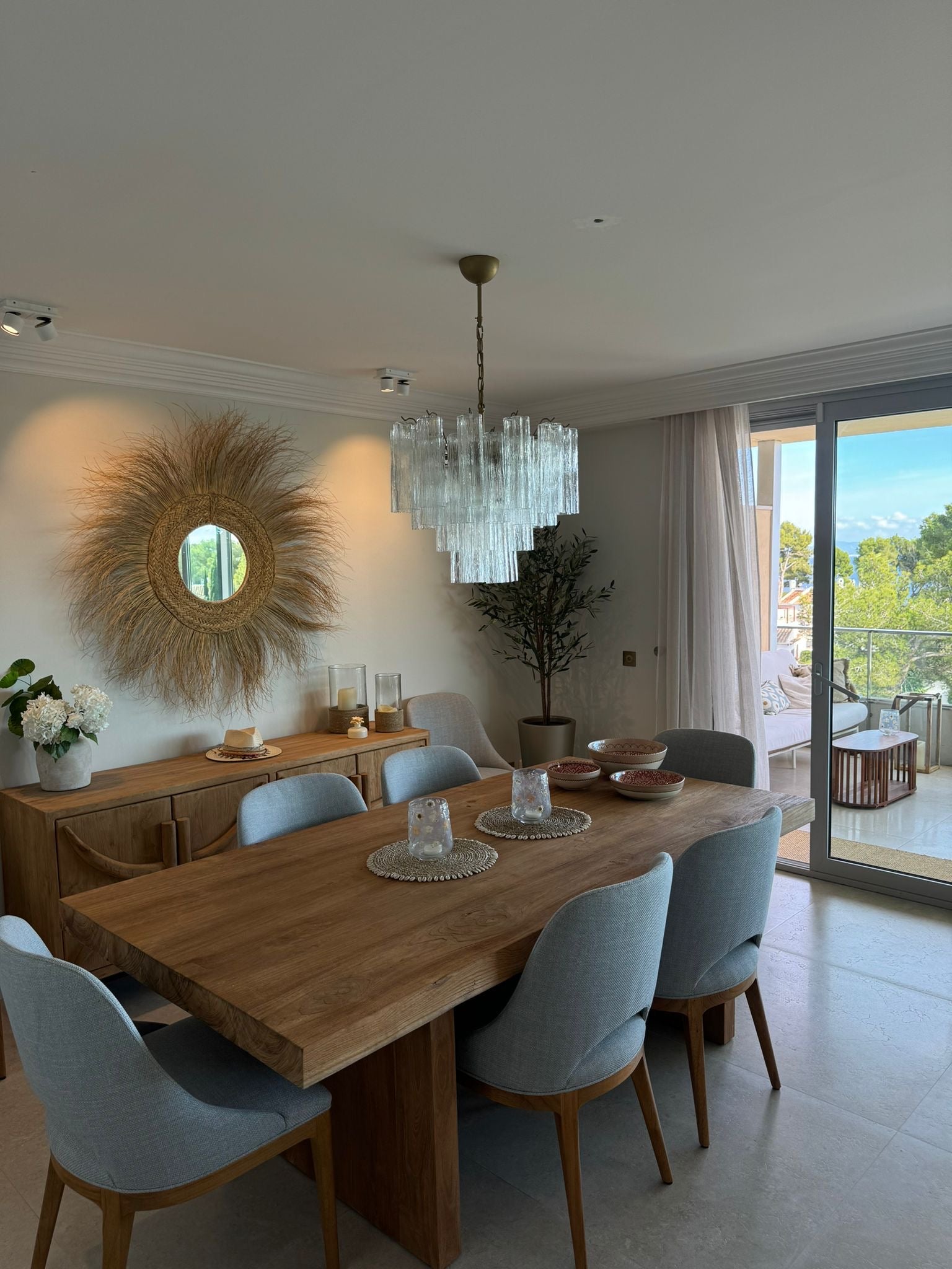 Murano Chandelier 36 Glass Tubes