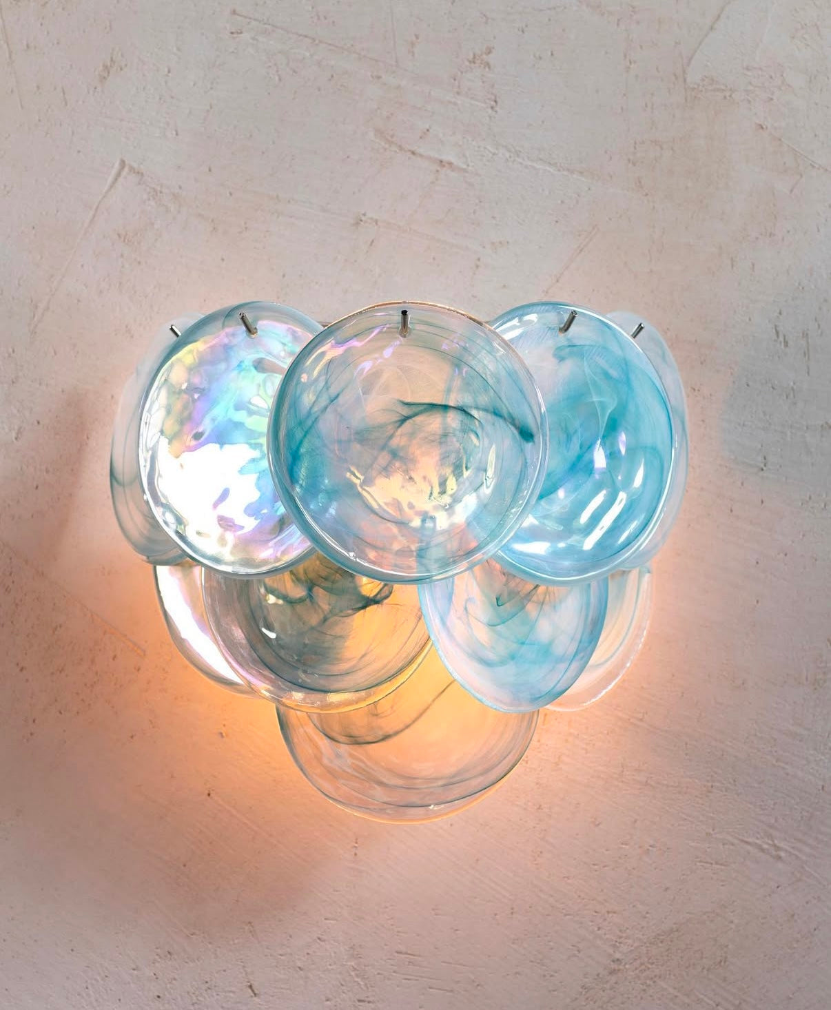 Murano vegglampe Disk 10 glass (2 stk) Murano Studio