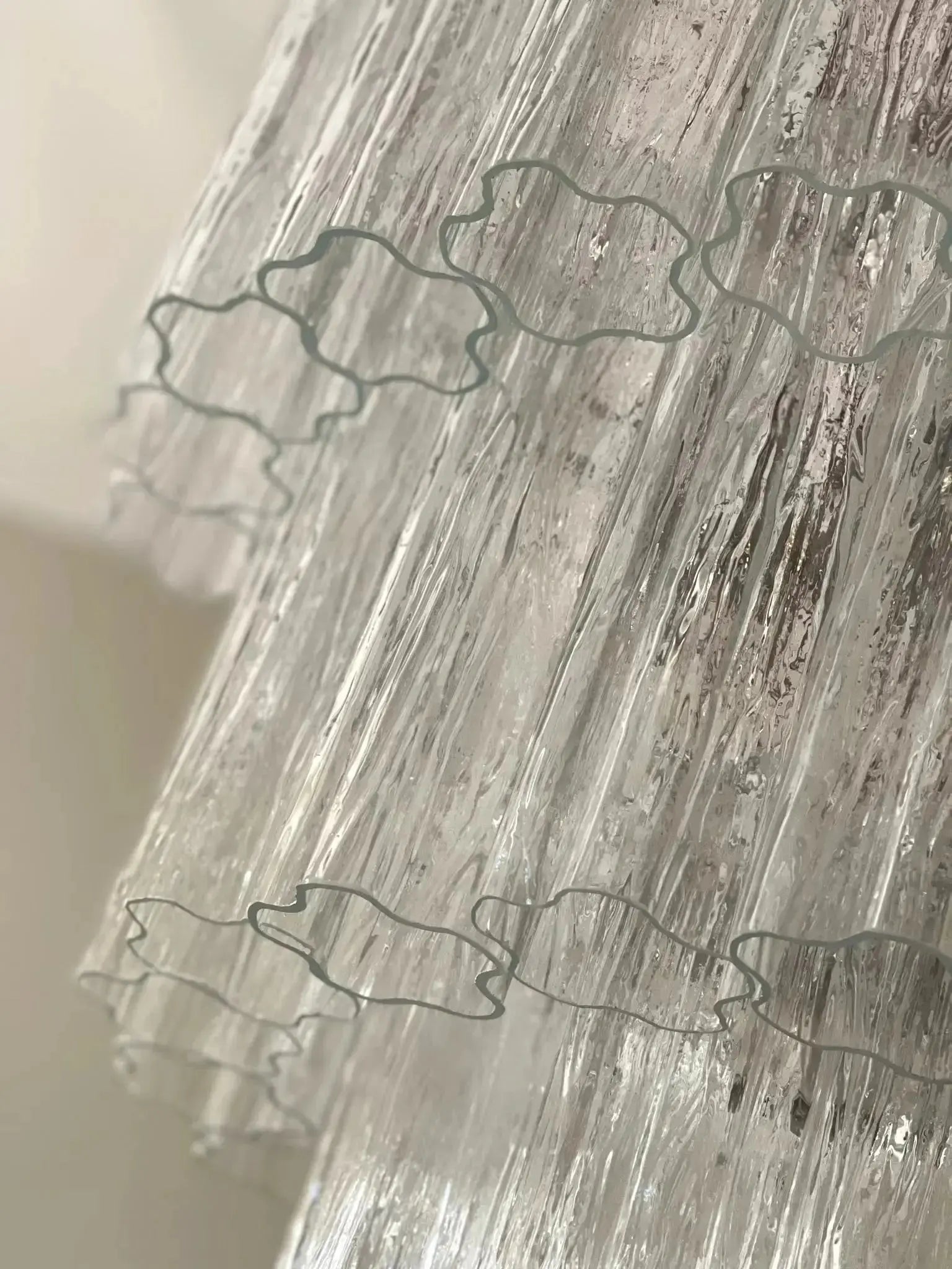 Murano Lysekrone 52 Glassrør Murano Studio