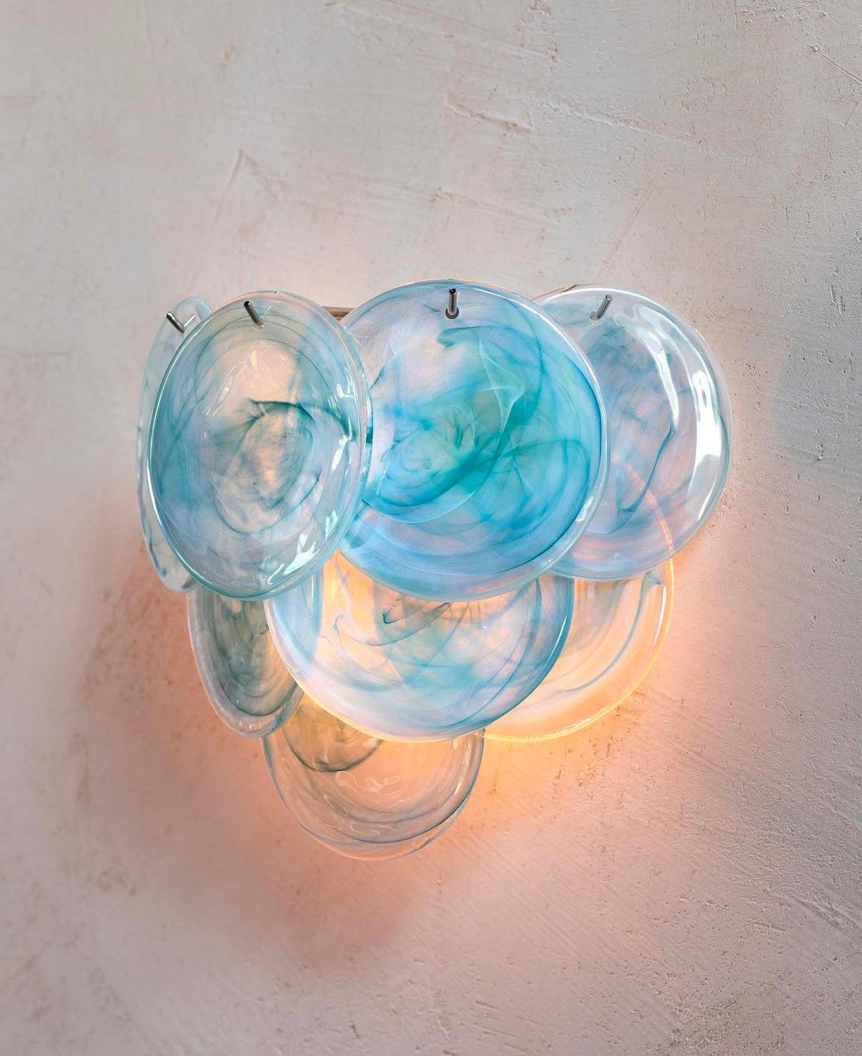 Murano vegglampe Disk 10 glass (2 stk) Murano Studio