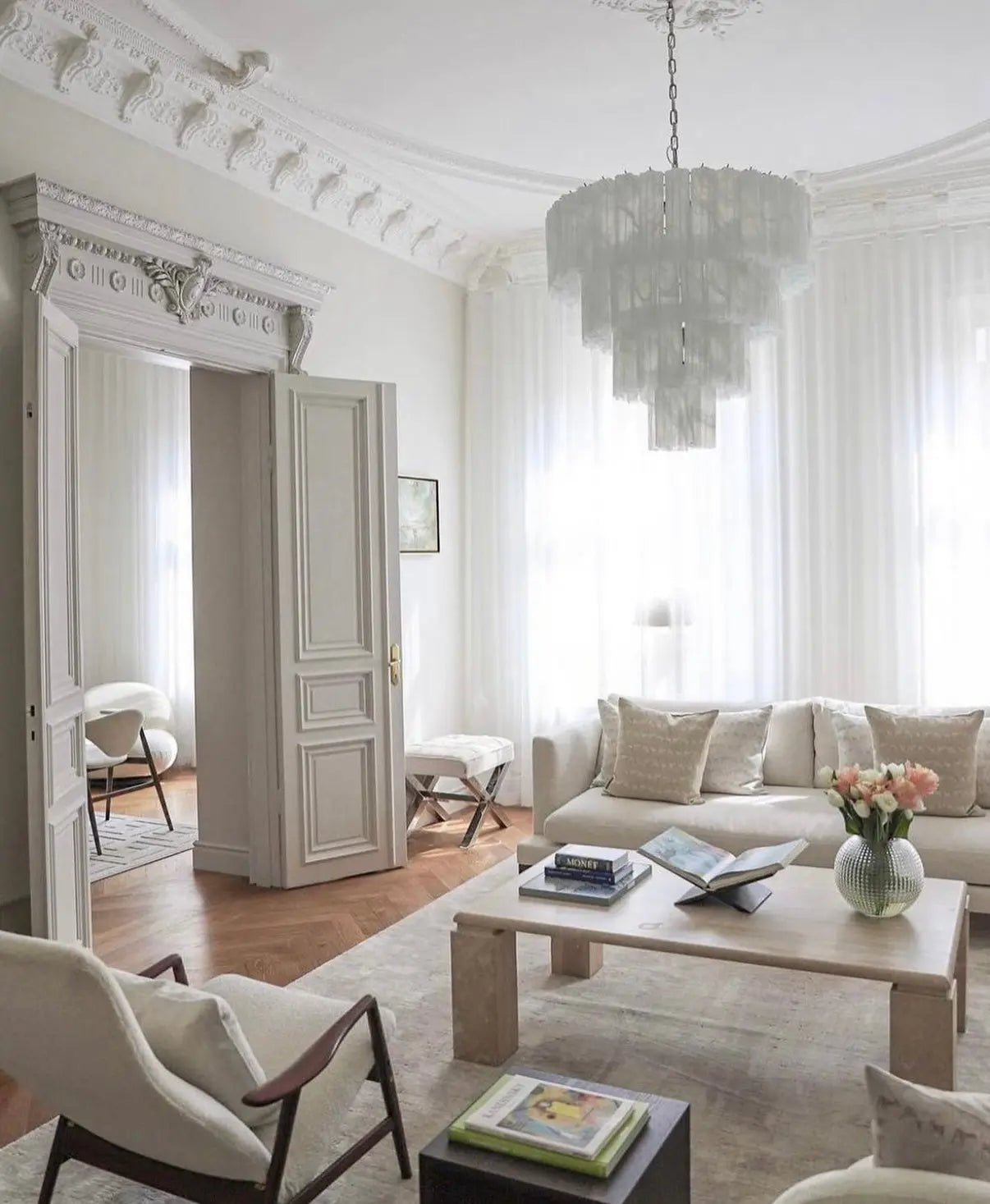 Murano Lysekrone 78 Glassrør Murano Studio