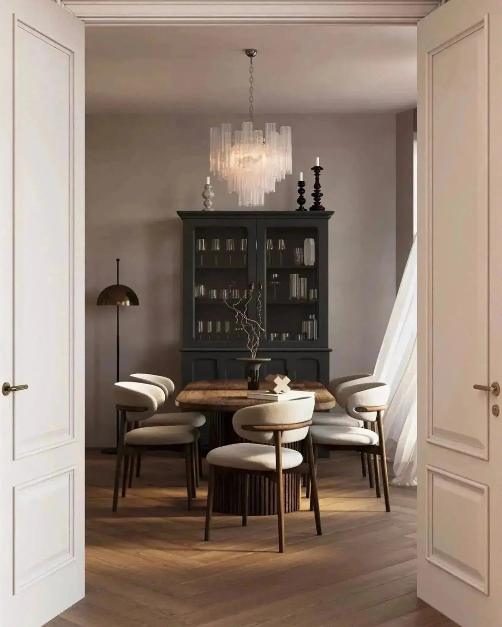 Murano Lysekrone 36 Glassrør Murano Studio