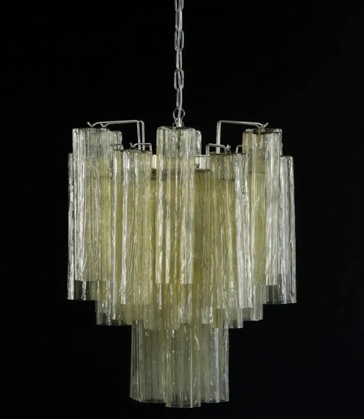 Murano Lysekrone 30 Glassrør Murano Studio