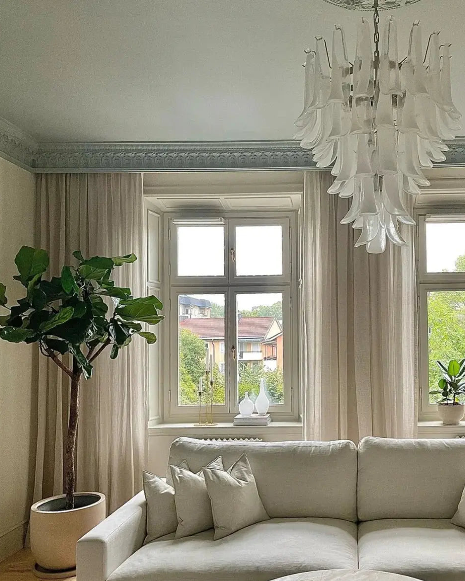 Murano Chandelier Mazzega 52 Glass