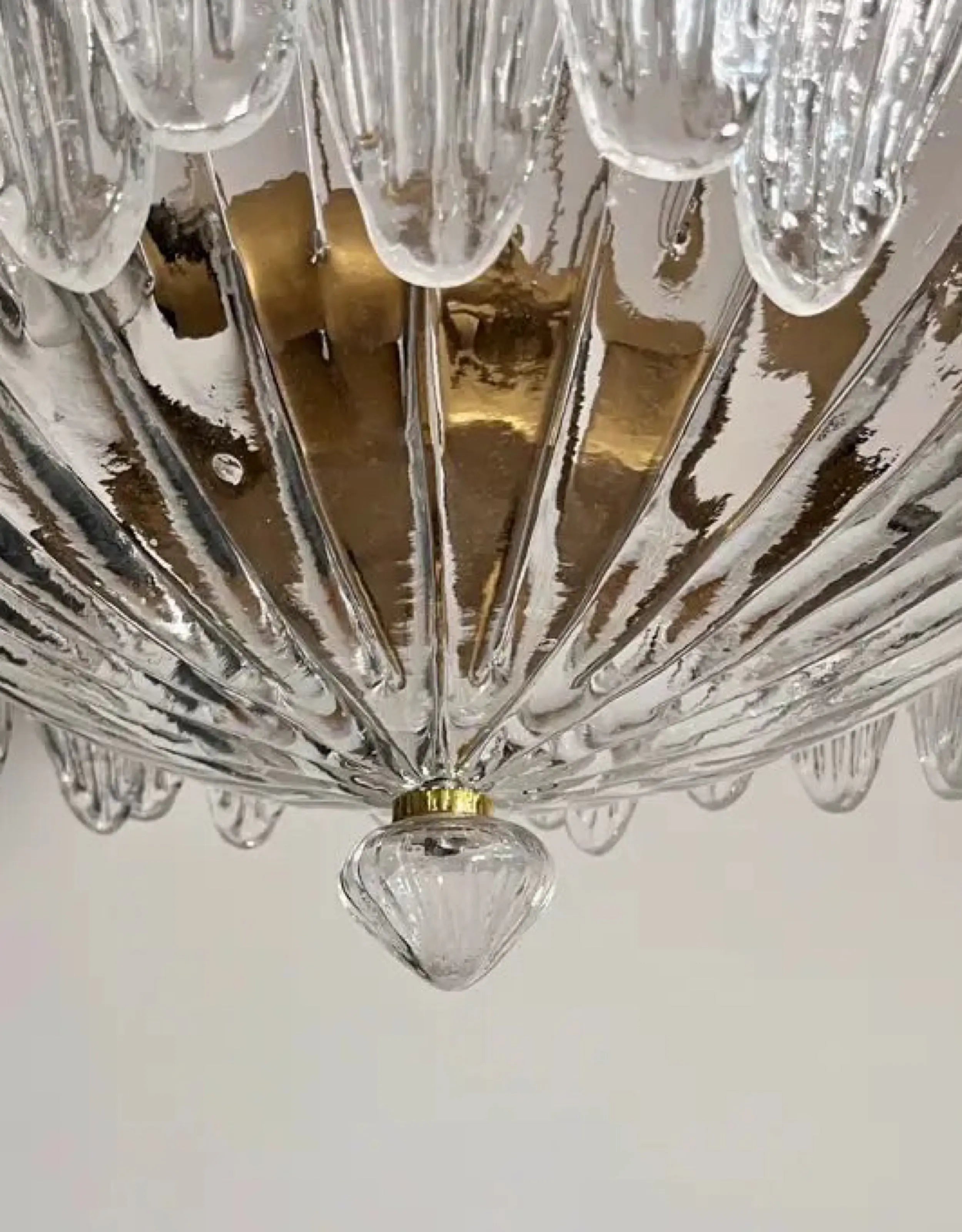 Murano Lysekrone Palmette 36 glass Murano Studio