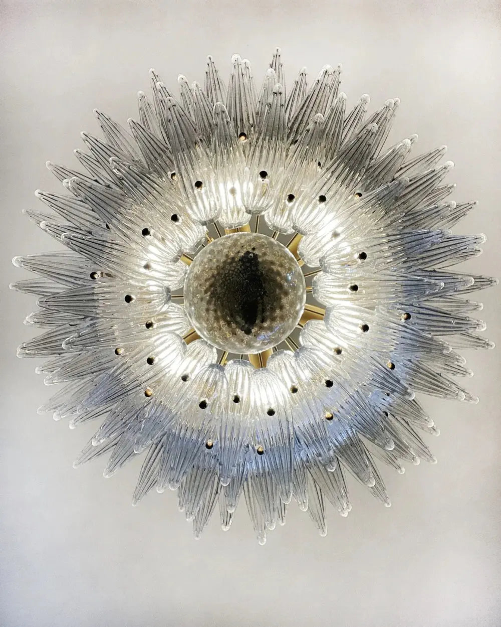 Murano Lysekrone Palmette 104 glass Murano Studio