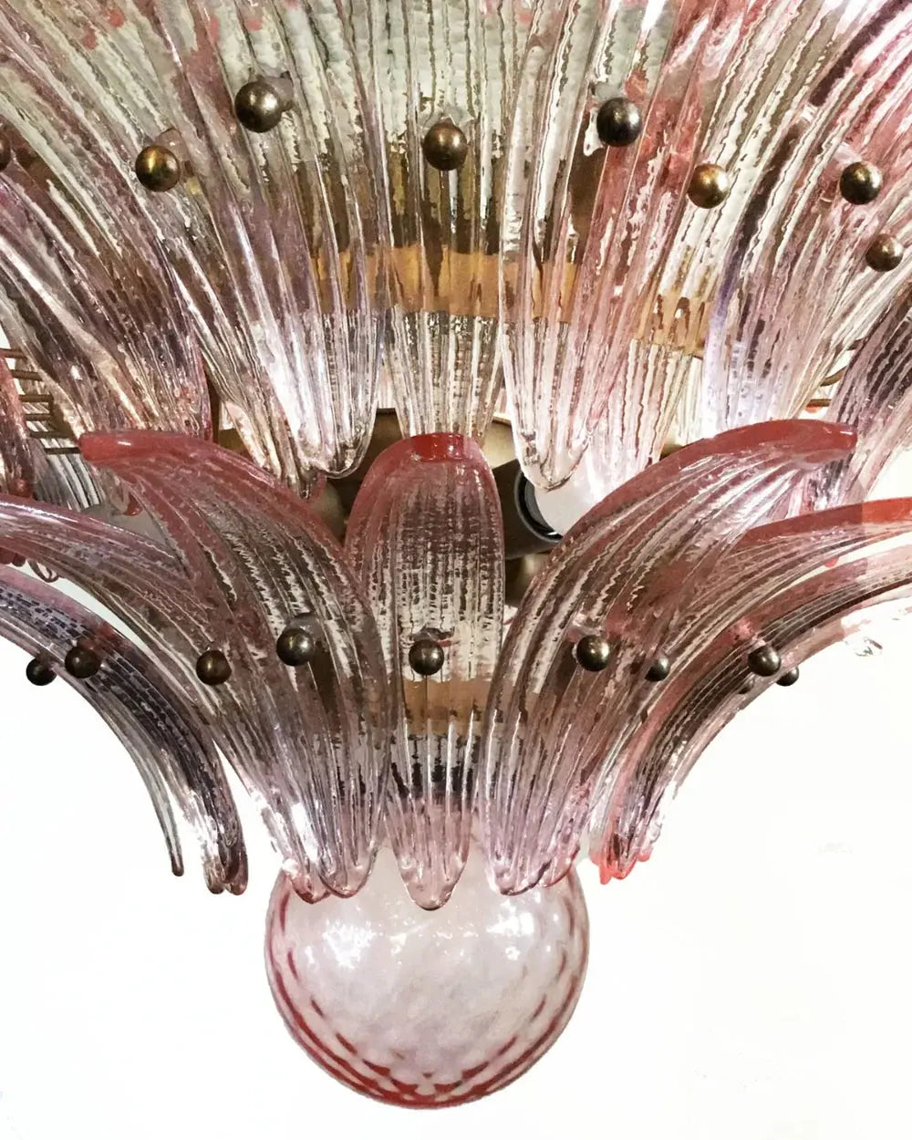 Murano Lysekrone Palmette 104 glass Murano Studio