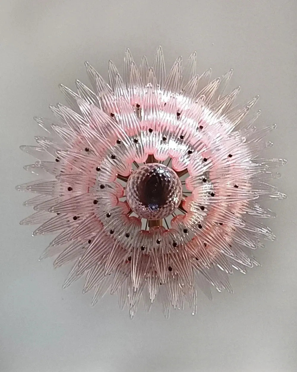 Murano Lysekrone Palmette 104 glass Murano Studio