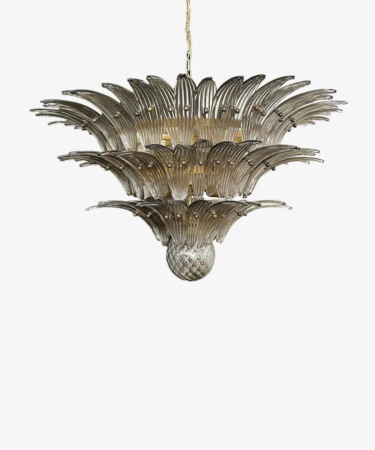 Murano Lysekrone Palmette 104 glass Murano Studio