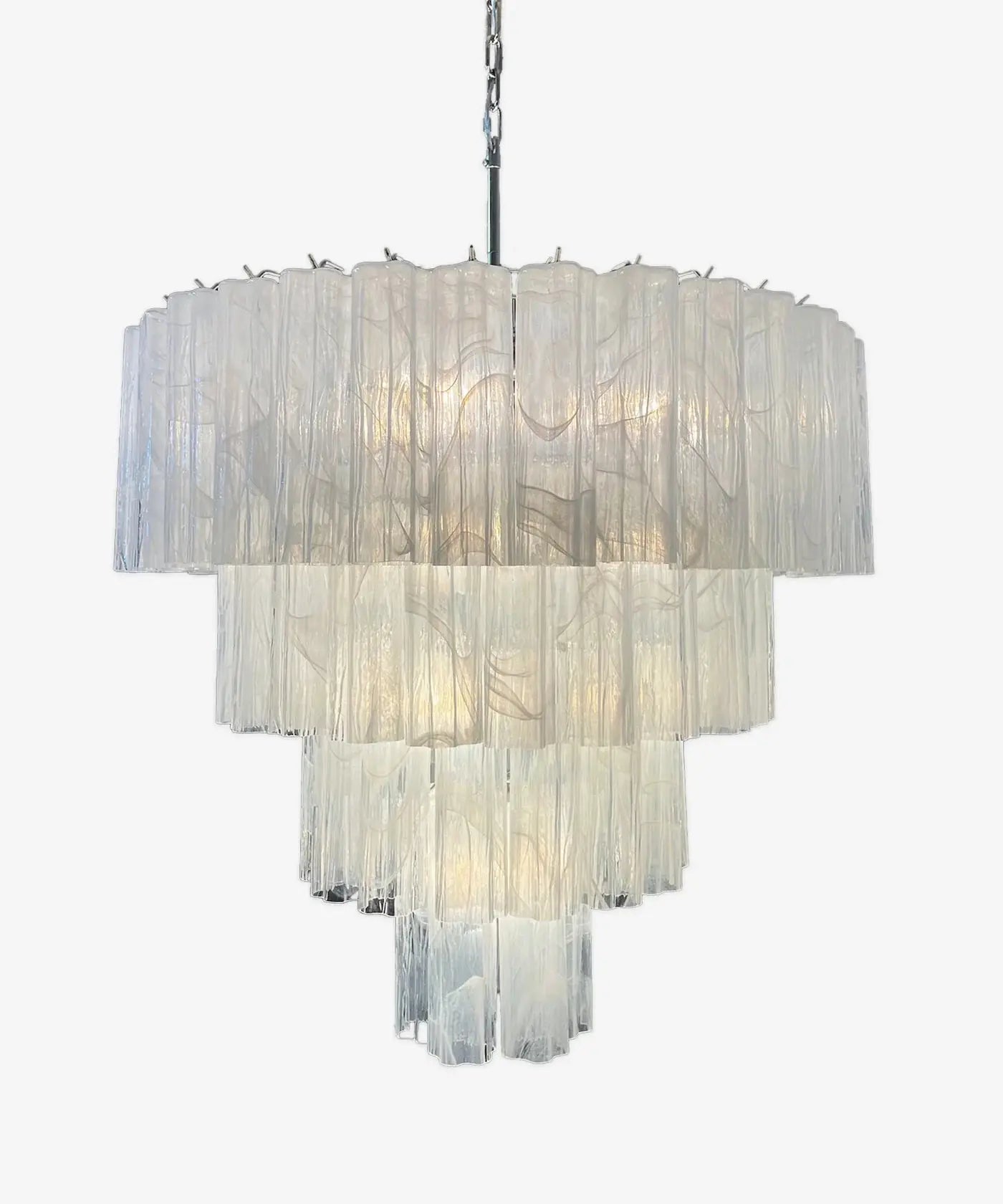 Murano Lysekrone 78 Glassrør Murano Studio