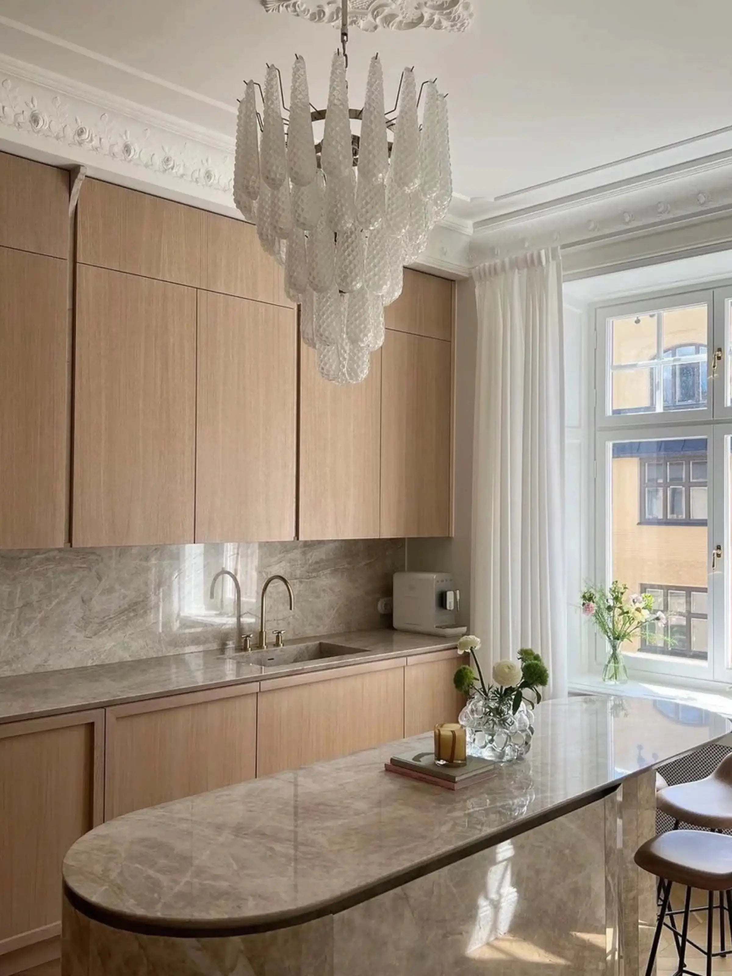 Murano Lysekrone Dråpe 52 Glass Murano Studio