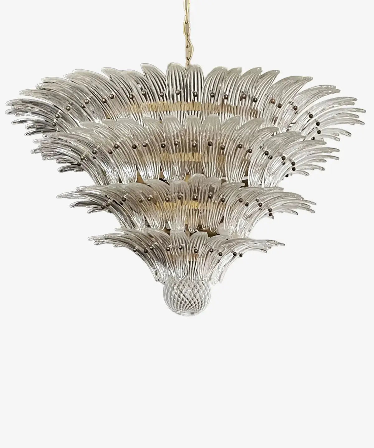 Murano Lysekrone Palmette 163 glass Murano Studio