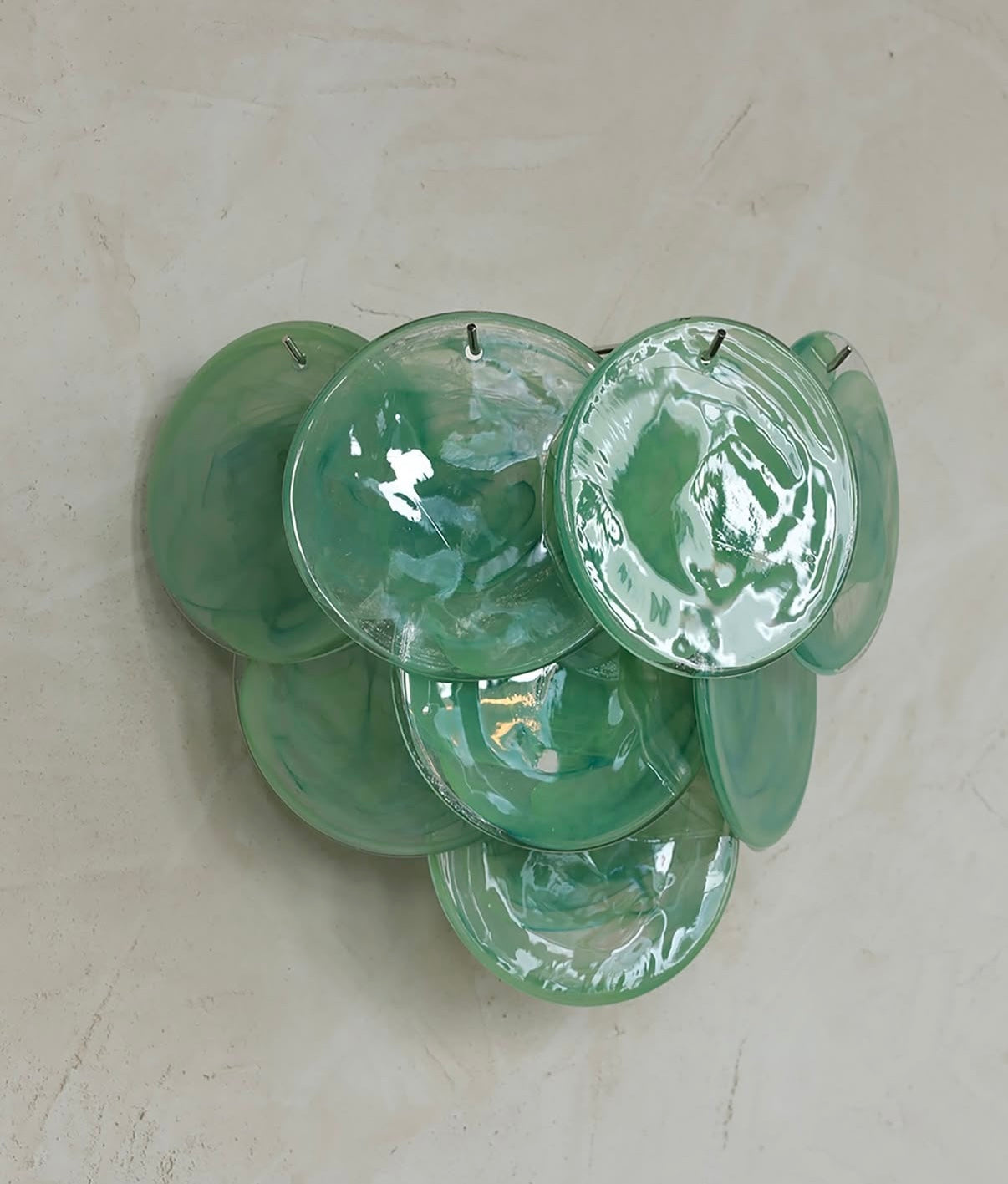 Murano vegglampe Disk 10 glass (2 stk) Murano Studio