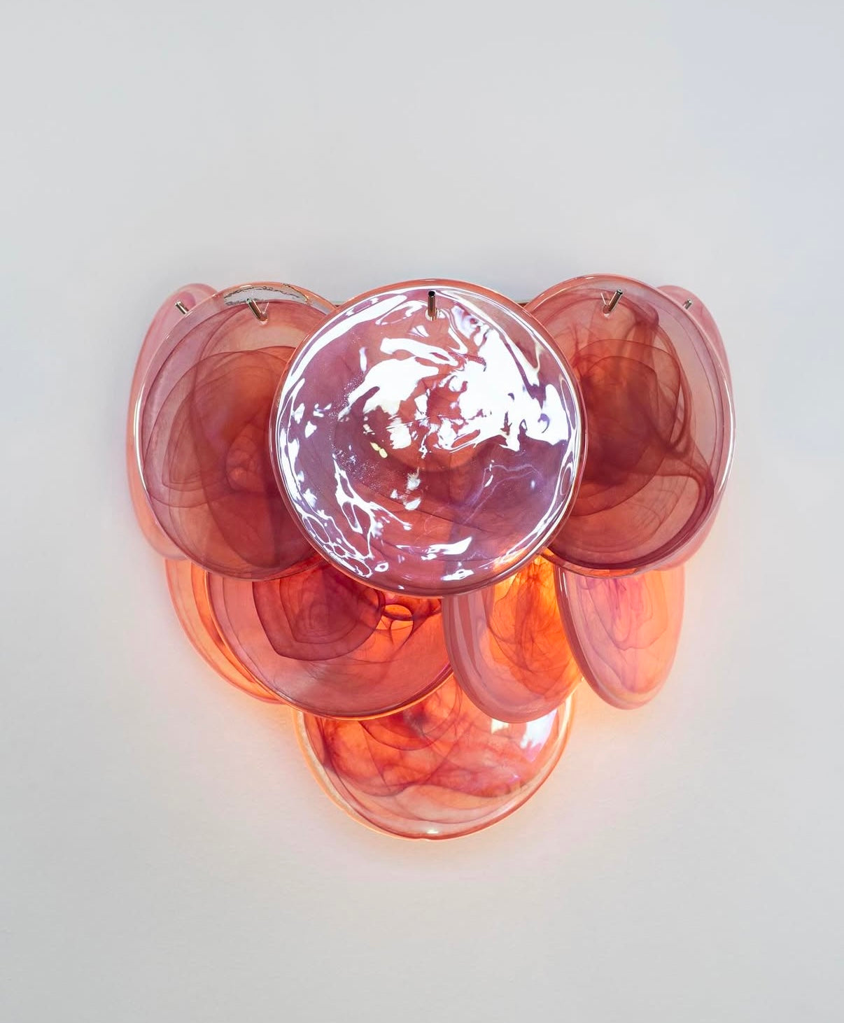 Murano vegglampe Disk 10 glass (2 stk) Murano Studio