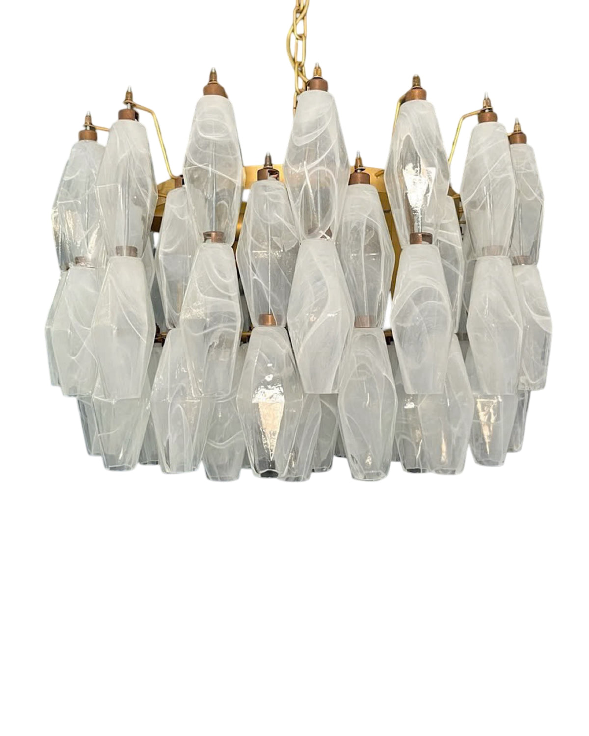 Murano Poliedri Lysekrone 107 glass