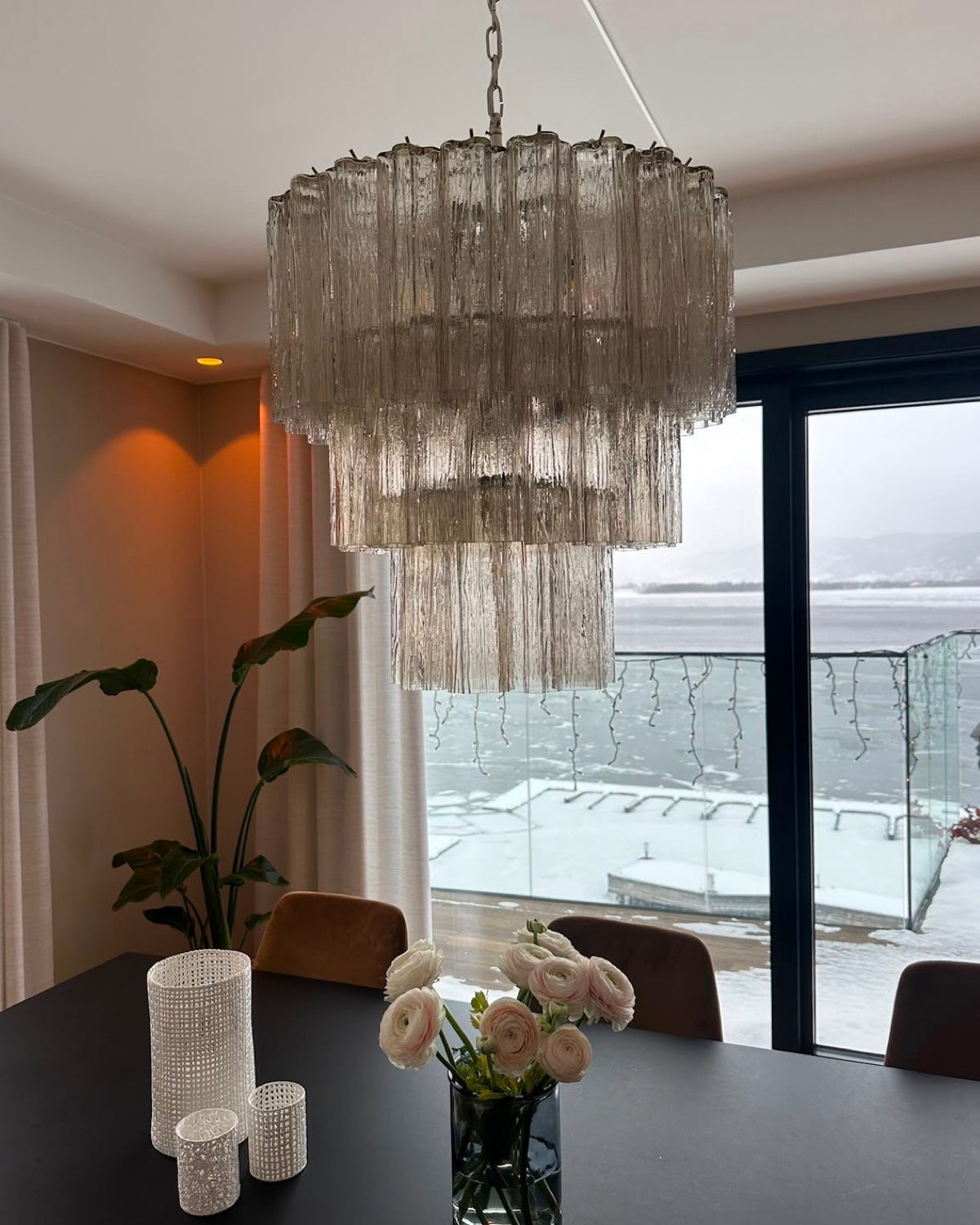 Murano Chandelier 52 Glass Tubes