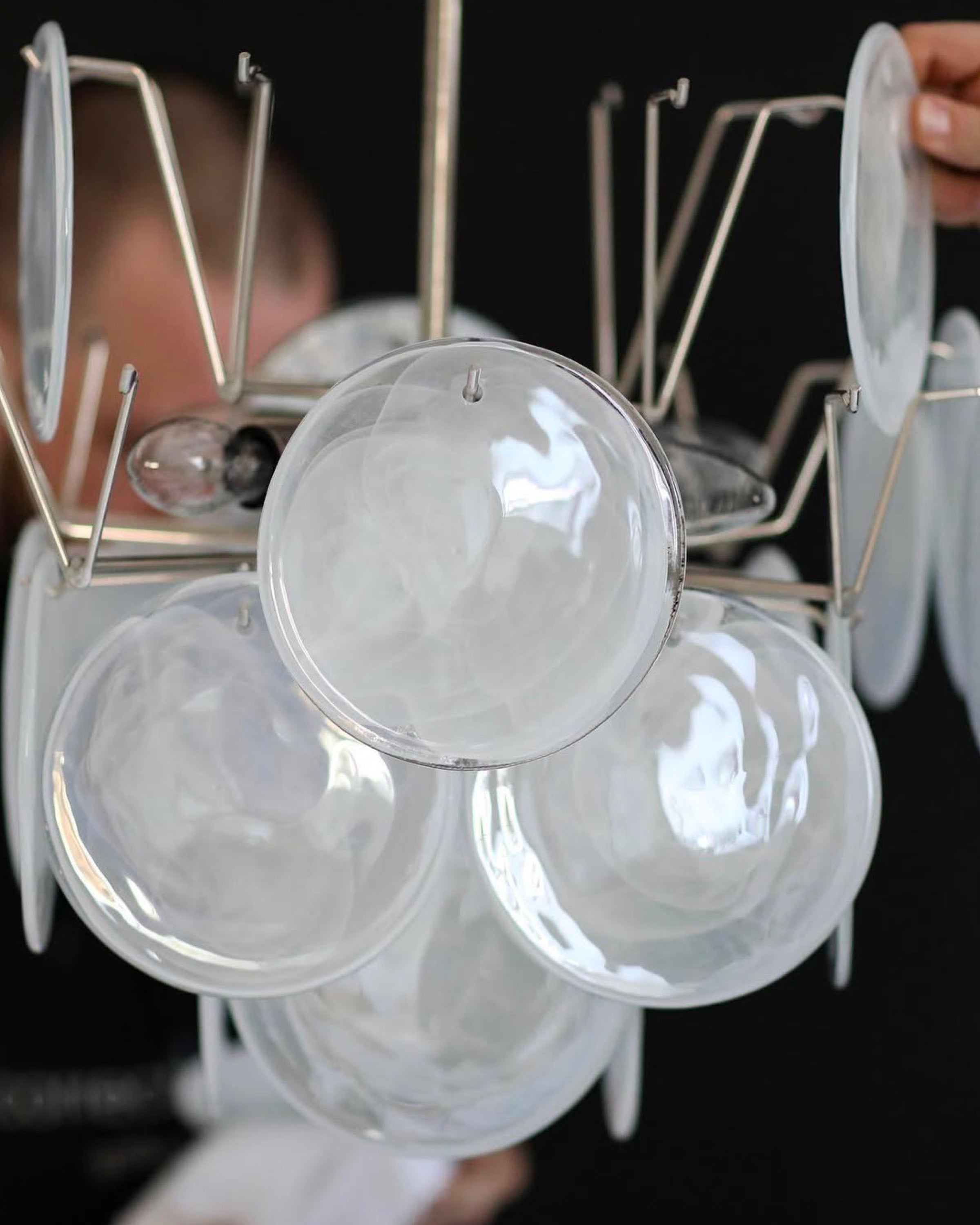 Murano Lysekrone Diskglass 36 Murano Studio