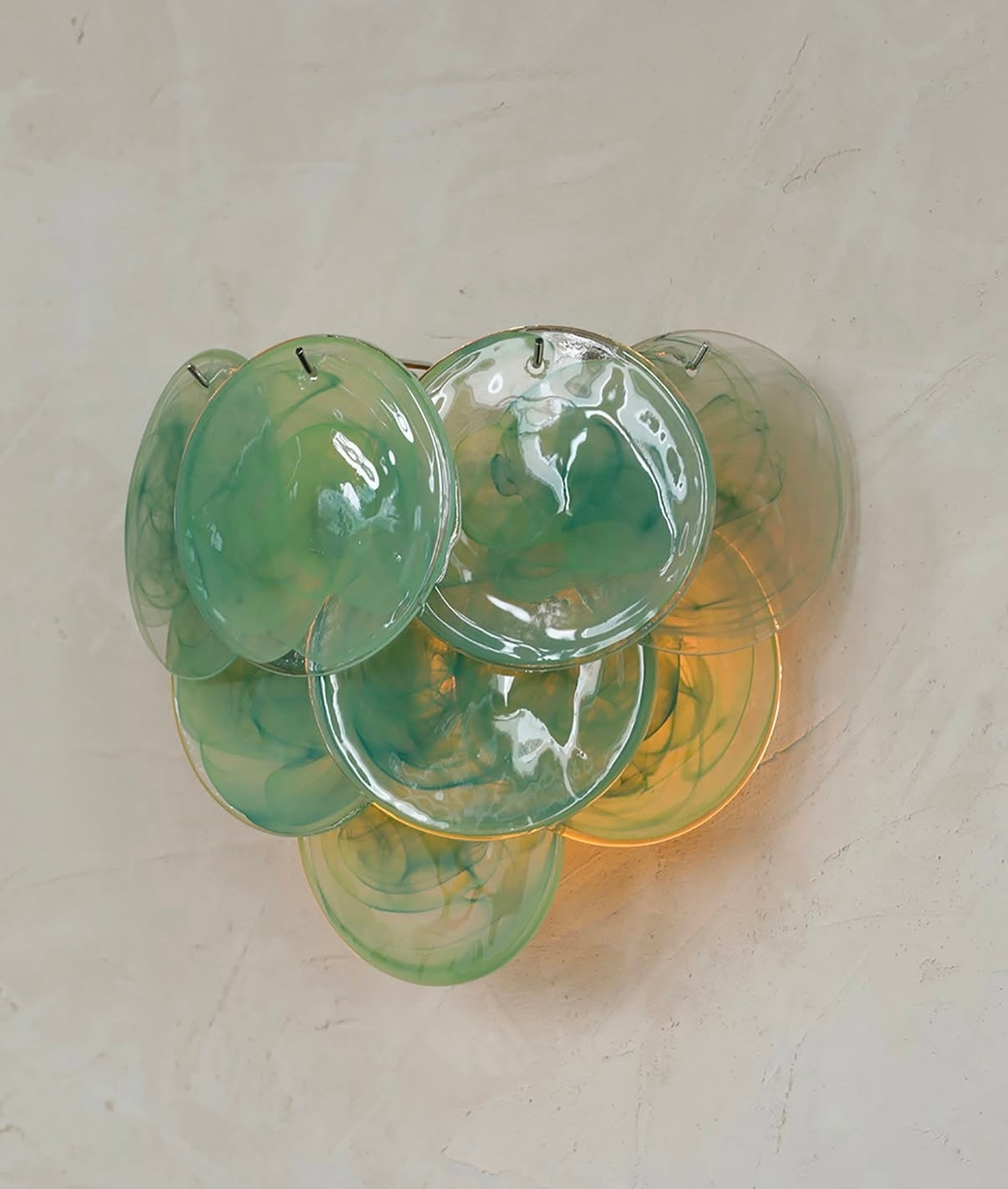 Murano vegglampe Disk 10 glass (2 stk) Murano Studio