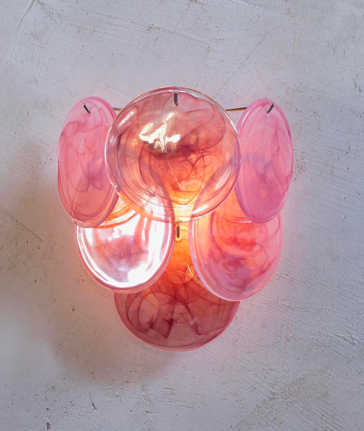 Murano vegglampe Disk 6 glass (2 stk) Murano Studio