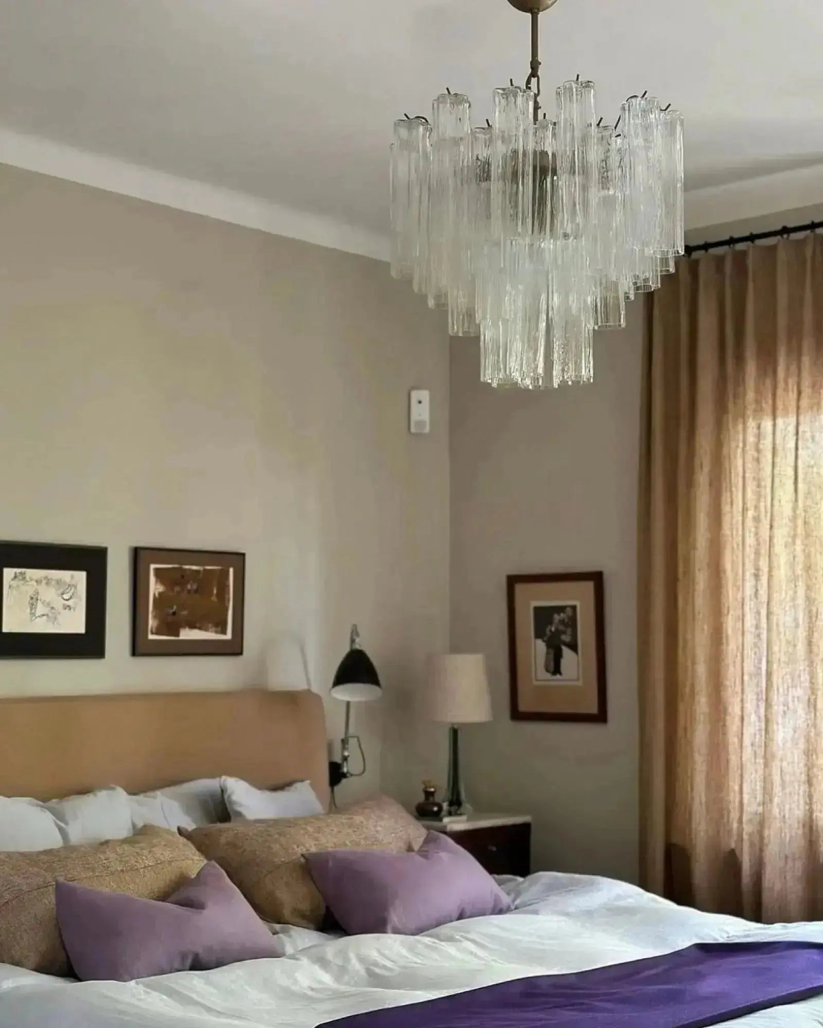 Murano Lysekrone 36 Glassrør Murano Studio