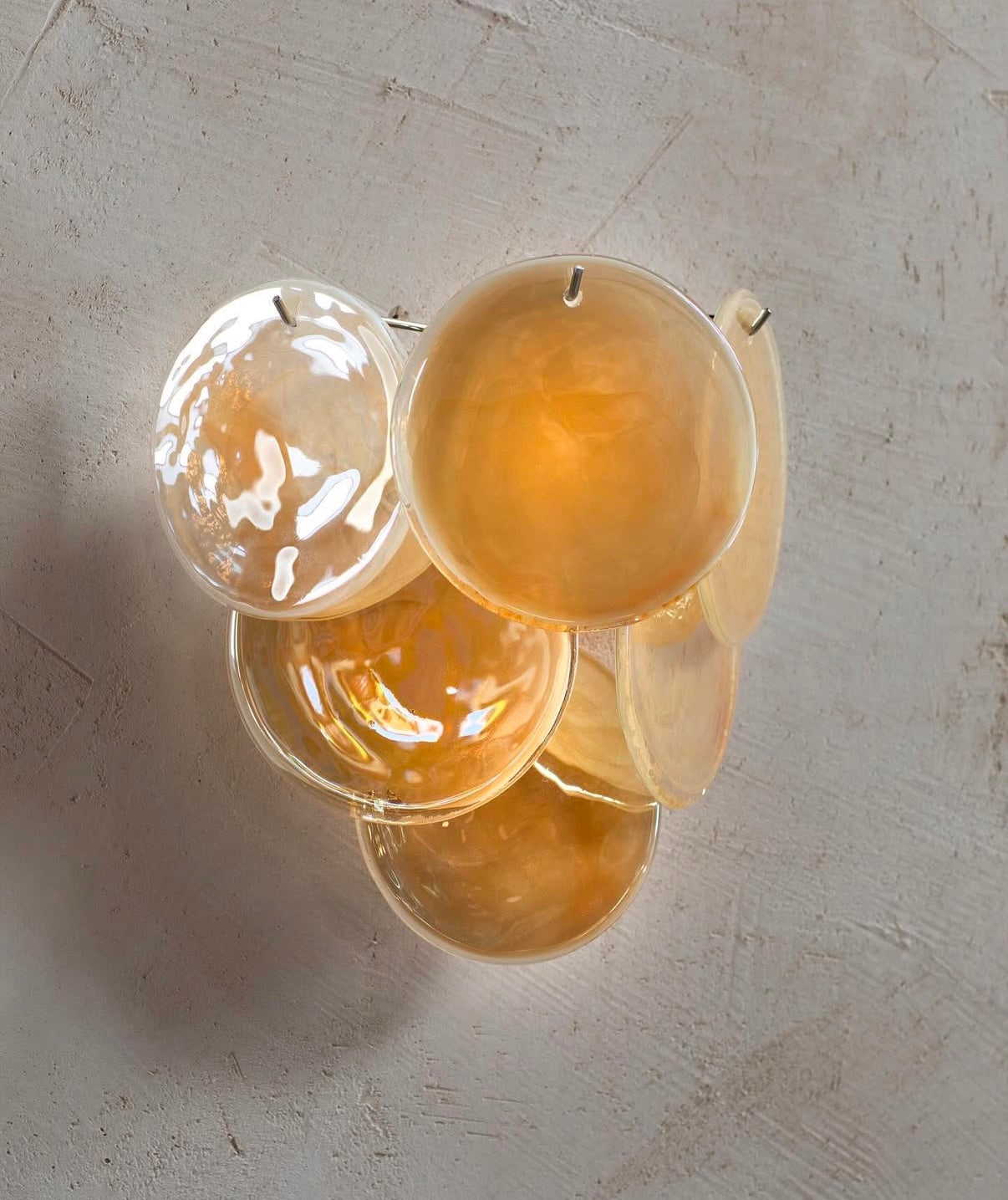 Murano vegglampe Disk 6 glass (2 stk) Murano Studio