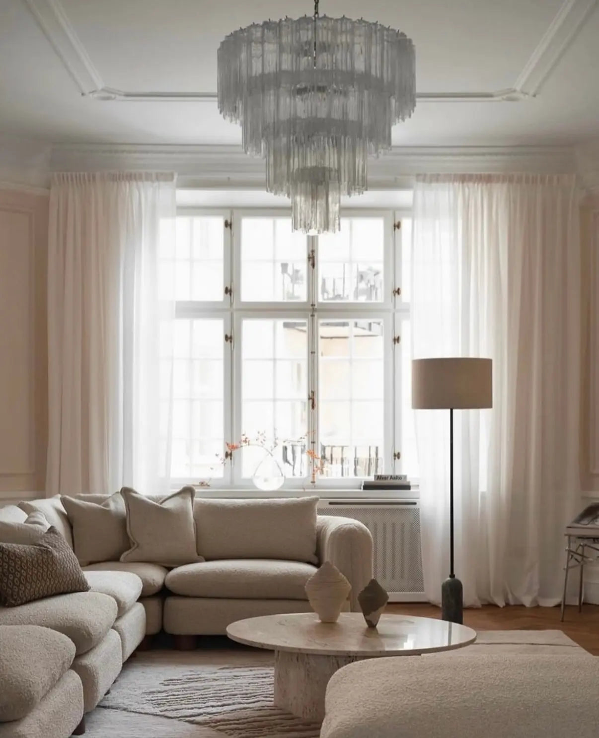 Murano Lysekrone 78 Glassrør Murano Studio