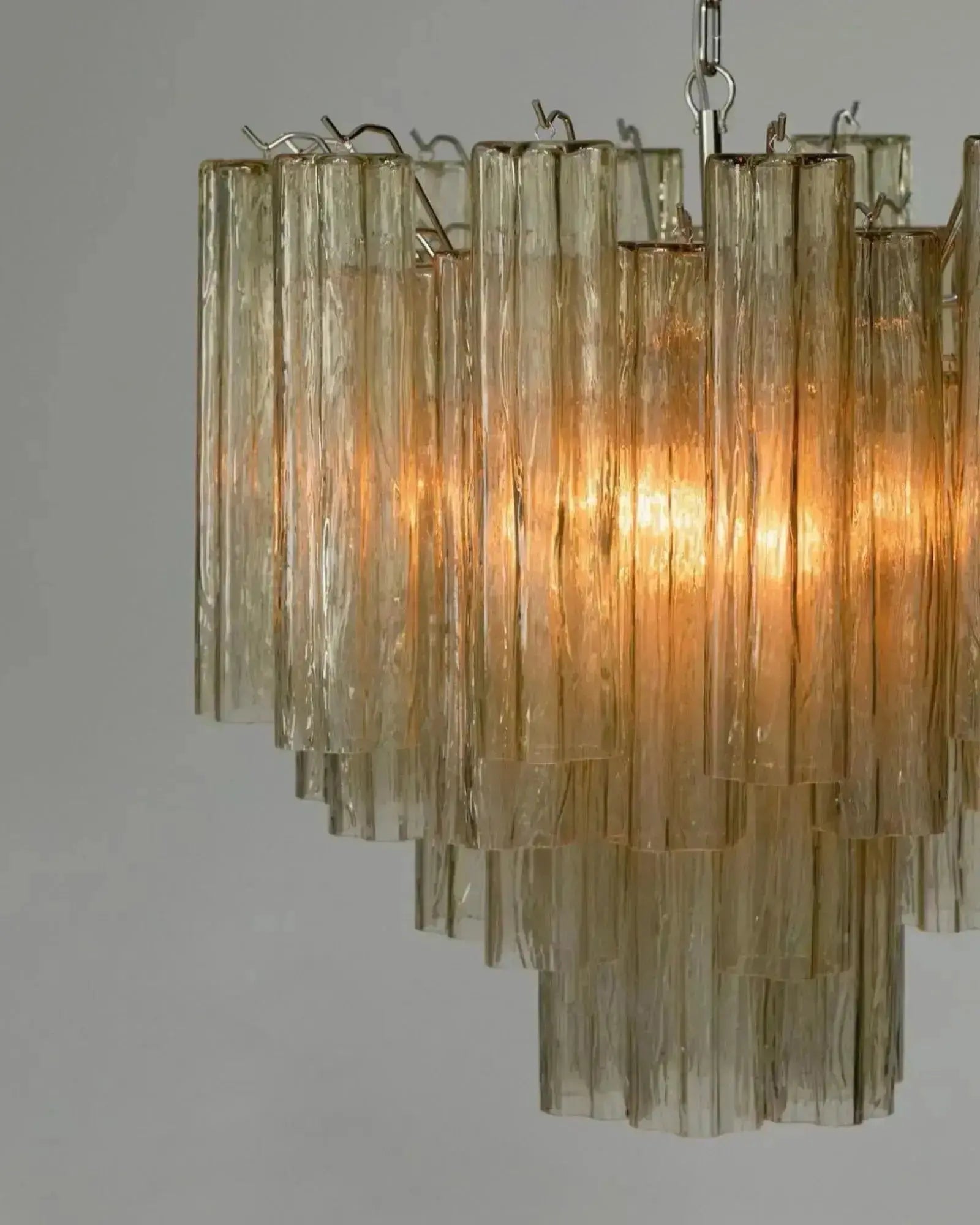 Murano Lysekrone 36 Glassrør Murano Studio