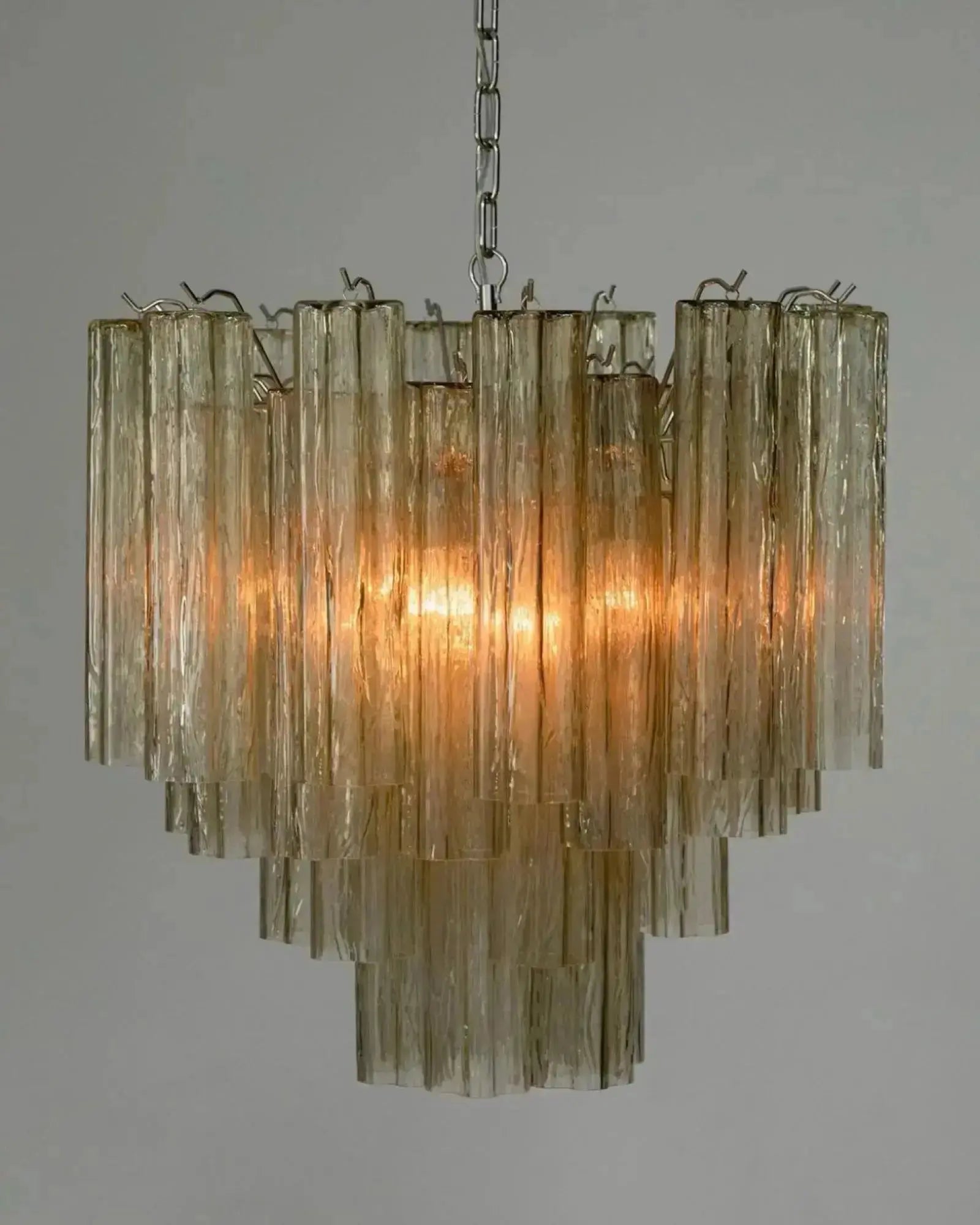 Murano Lysekrone 36 Glassrør Murano Studio