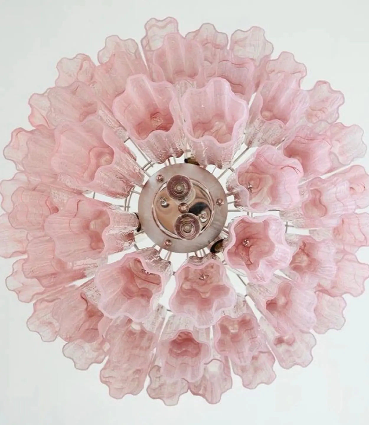 Murano Lysekrone 48 Glassrør Murano Studio