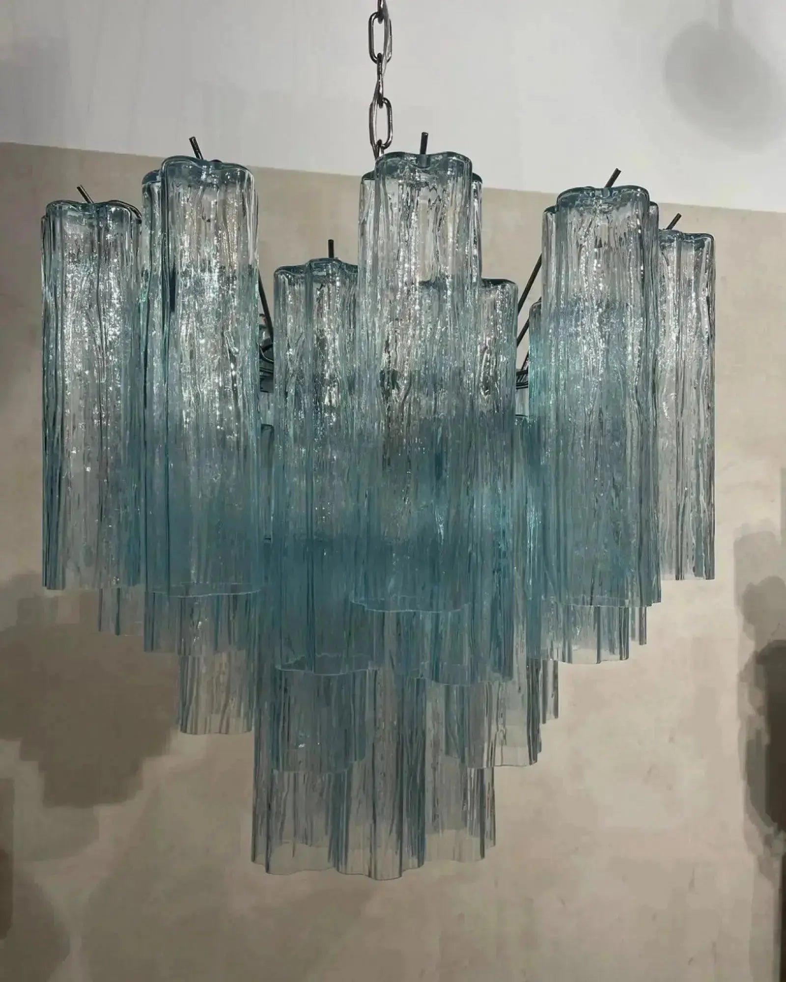 Murano Lysekrone 36 Glassrør Murano Studio