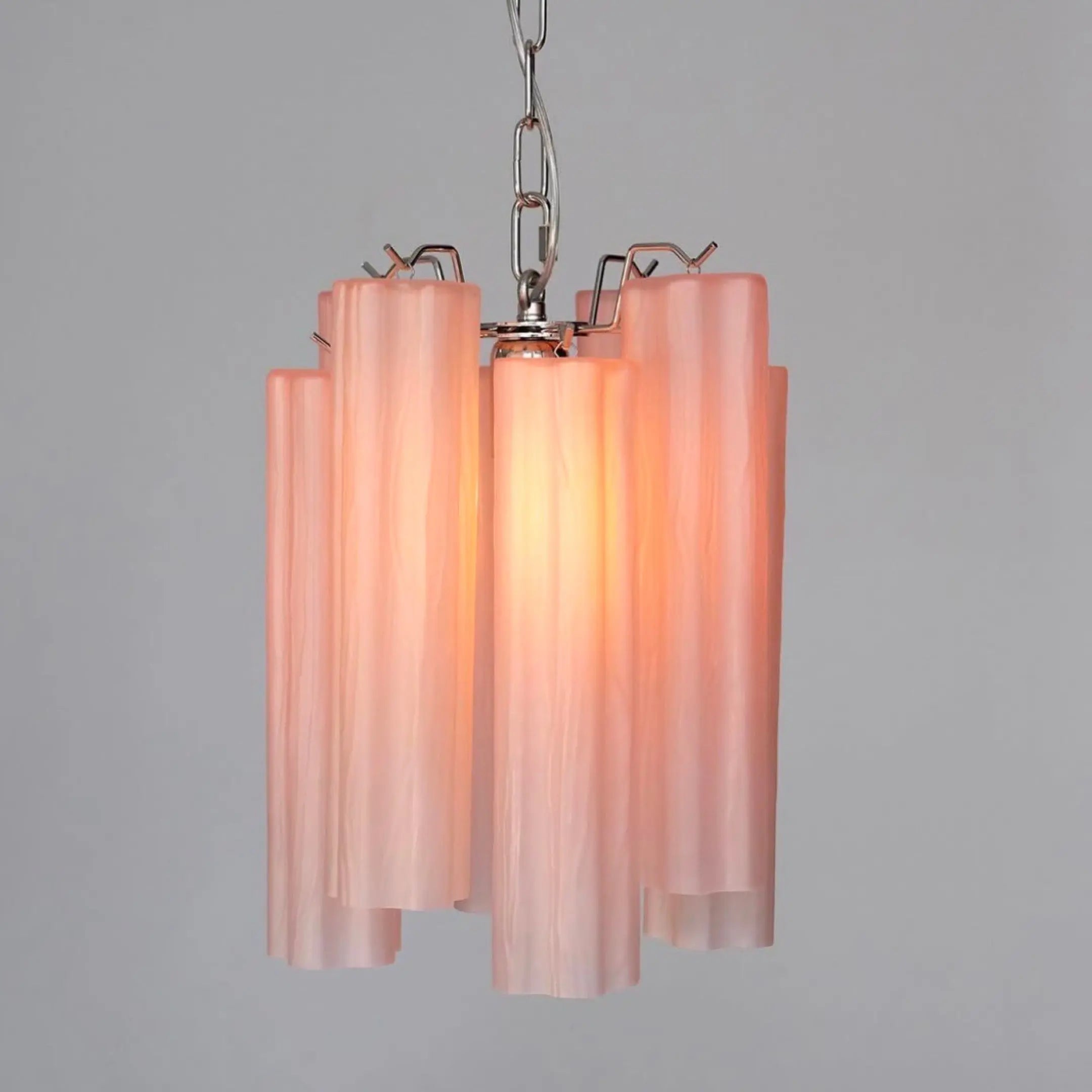 Murano Lysekrone 8 Glassrør Murano Studio