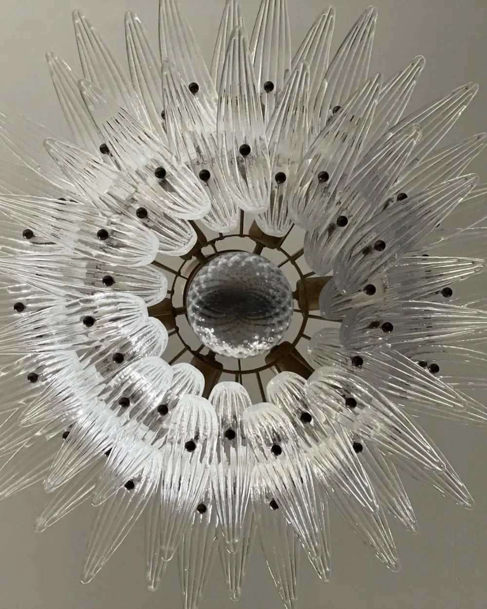 Murano Lysekrone Palmette 58 glass Murano Studio