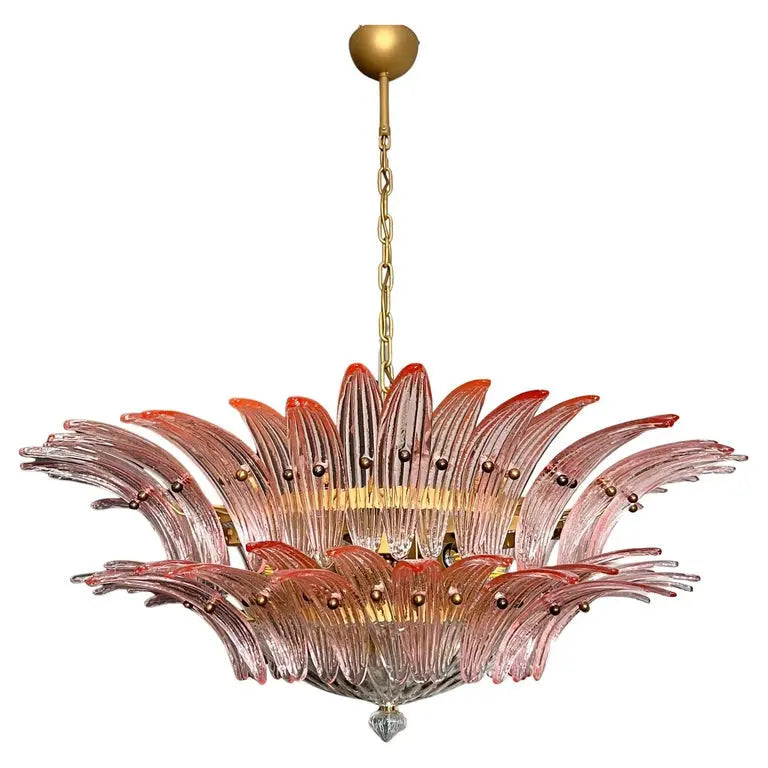 Murano Lysekrone Palmette 82 glass Murano Studio