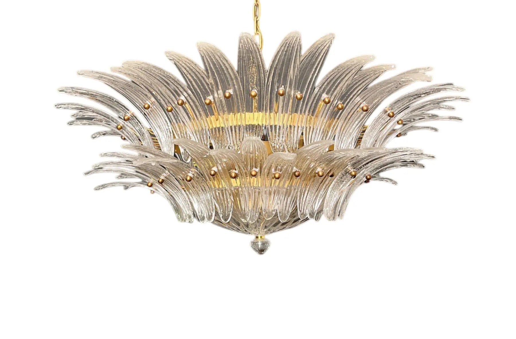 Murano Lysekrone Palmette 82 glass Murano Studio