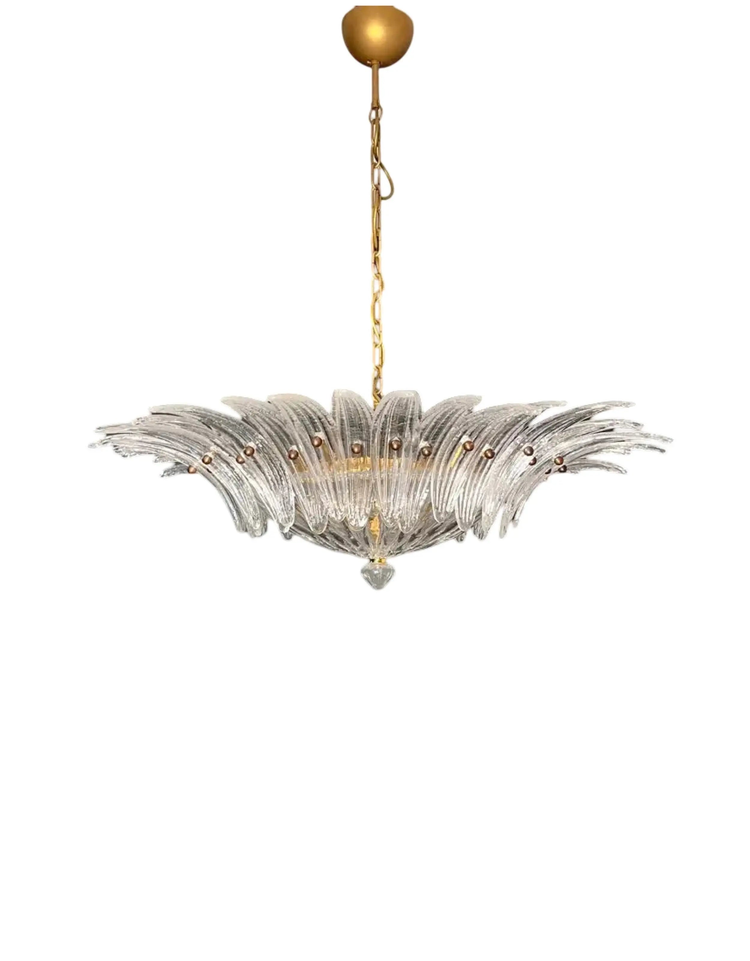 Murano Lysekrone Palmette 36 glass Murano Studio