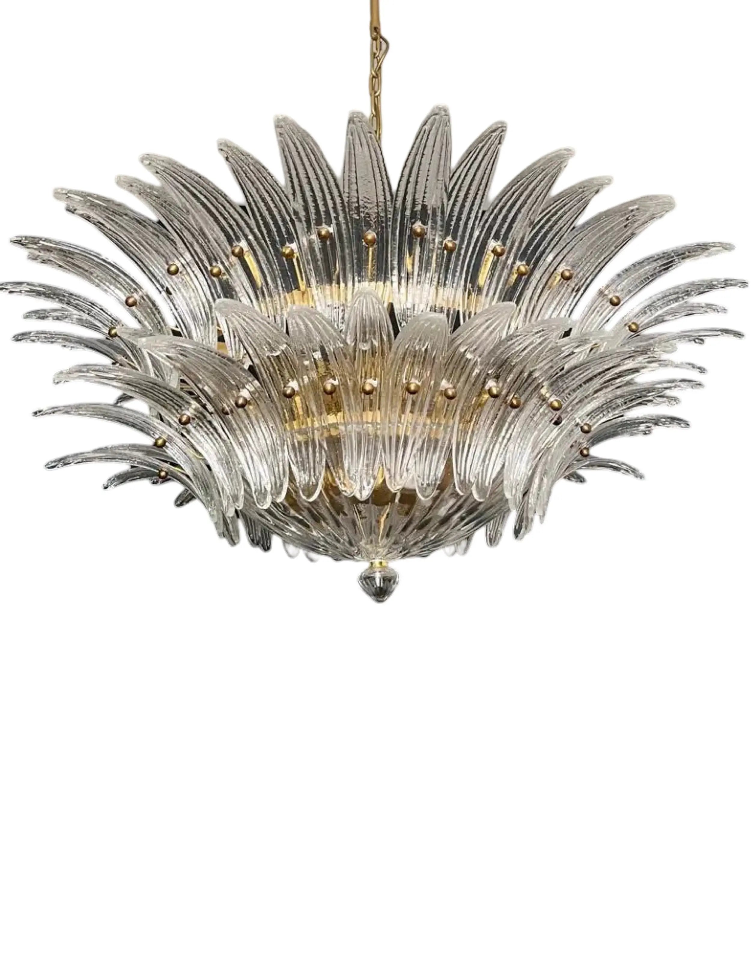 Murano Lysekrone Palmette 82 glass Murano Studio