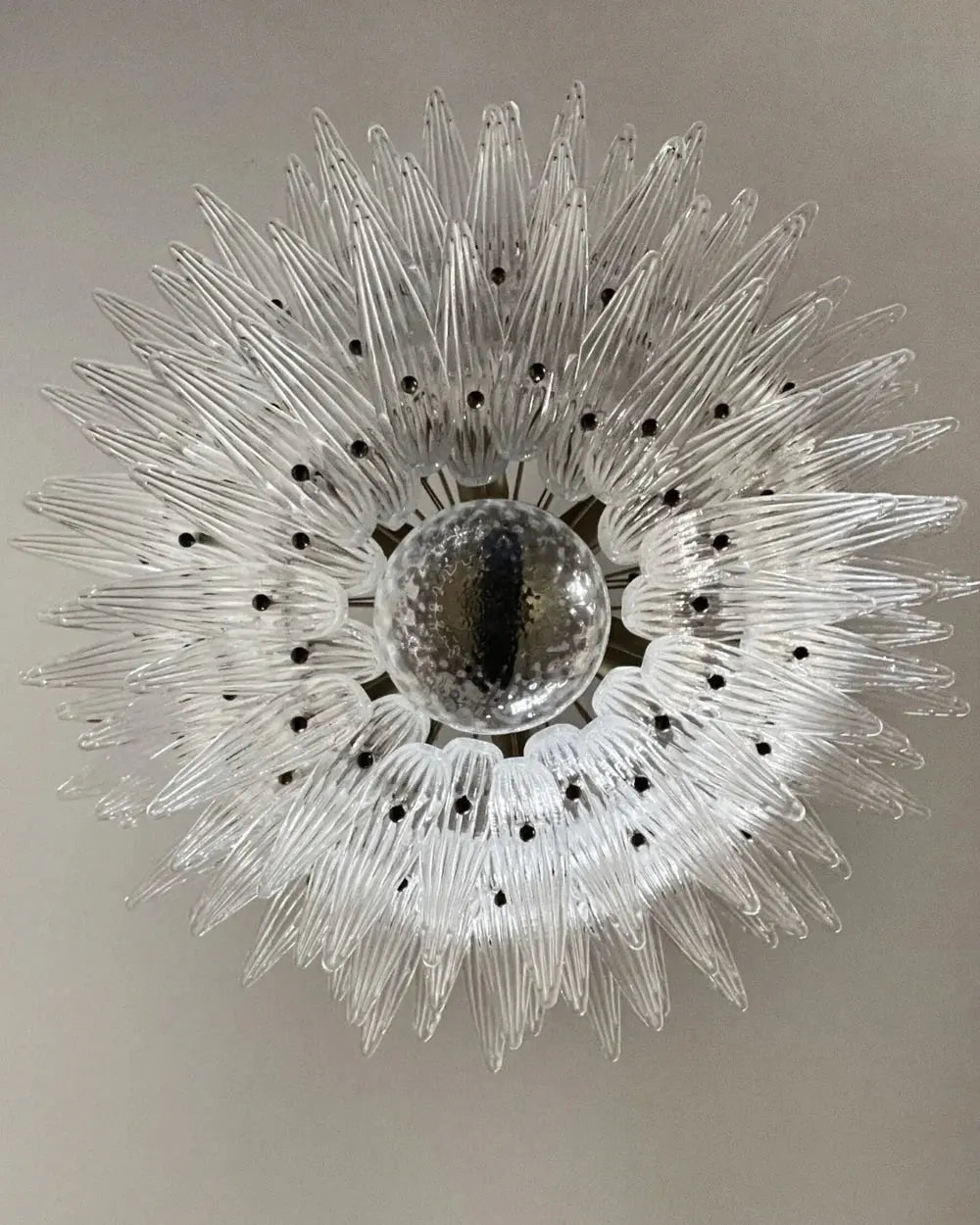 Murano Lysekrone Palmette 104 glass Murano Studio