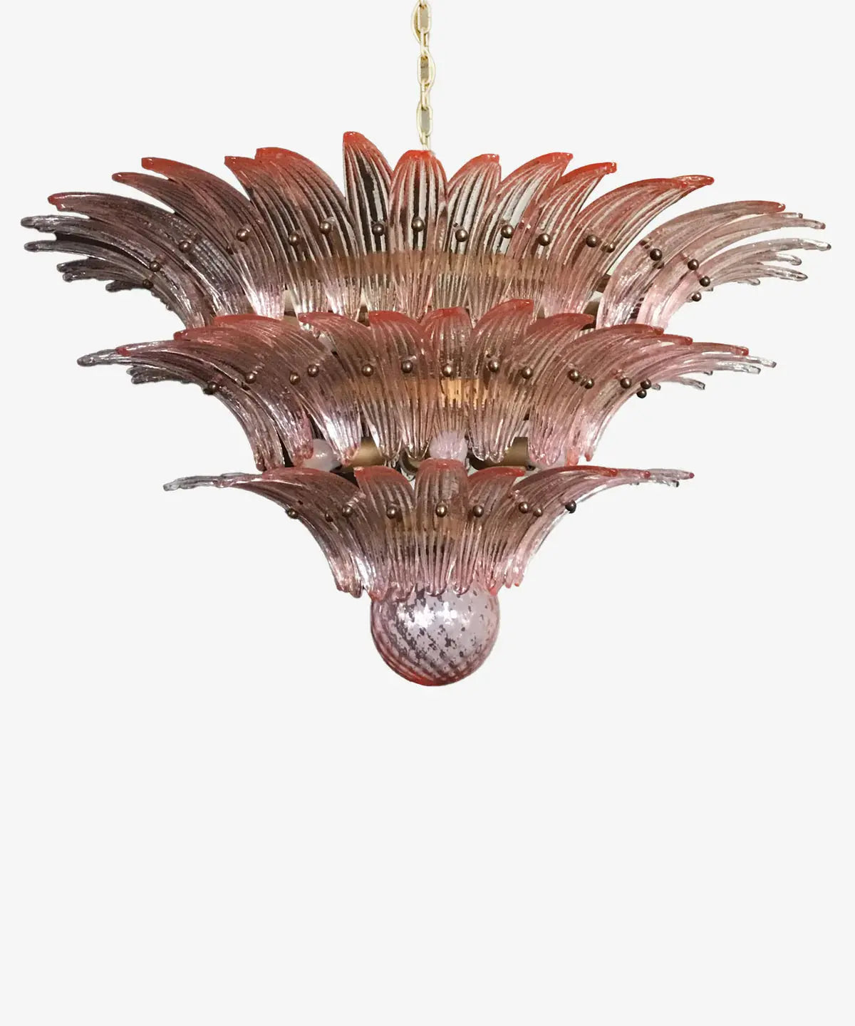 Murano Lysekrone Palmette 104 glass Murano Studio